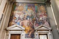 Fresco in the interior of San Marco Church, Florence, Italy Royalty Free Stock Photo